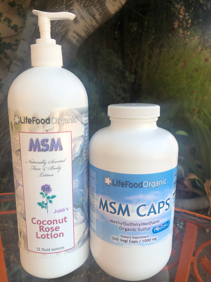 MSM lotion, MSM capsules