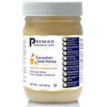 Raw Wild Canadian Gold Honey.  1 pound jar