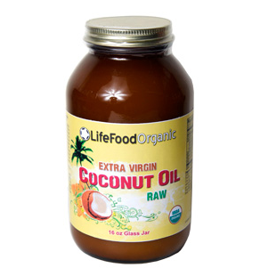 LifeFood Extra Virgin Raw Organic Coconut Oil.  24 ounces