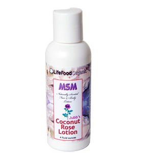 Annie Jubb's MSM Coconut Rose Lotion    4 ounces