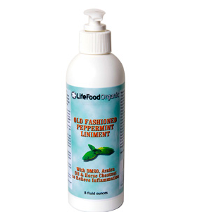 LifeFood Old Fashioned Peppermint Liniment with DMSO, 8 ounces